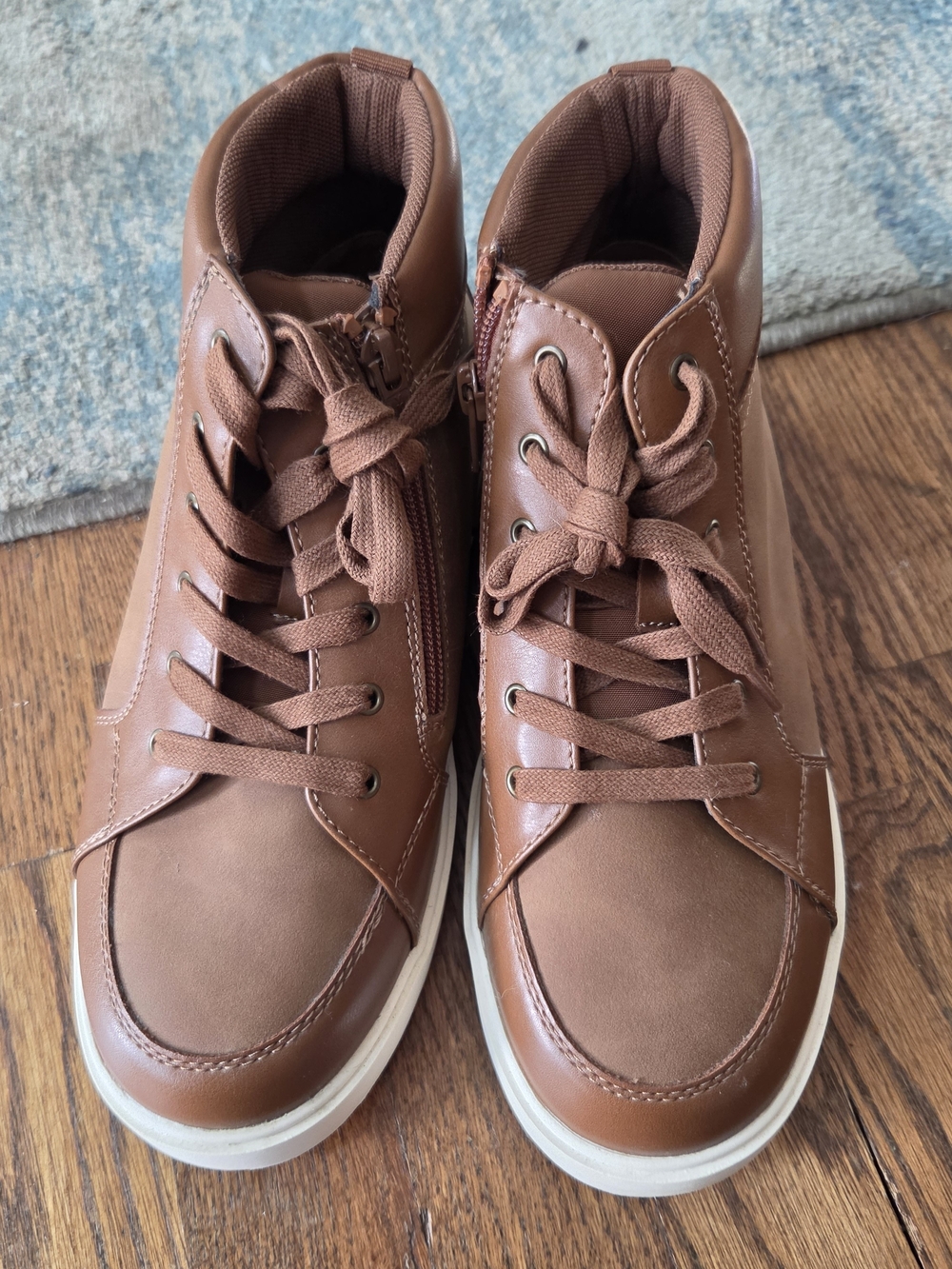 Sonoma Boys Brown High Top Sneakers Size 6